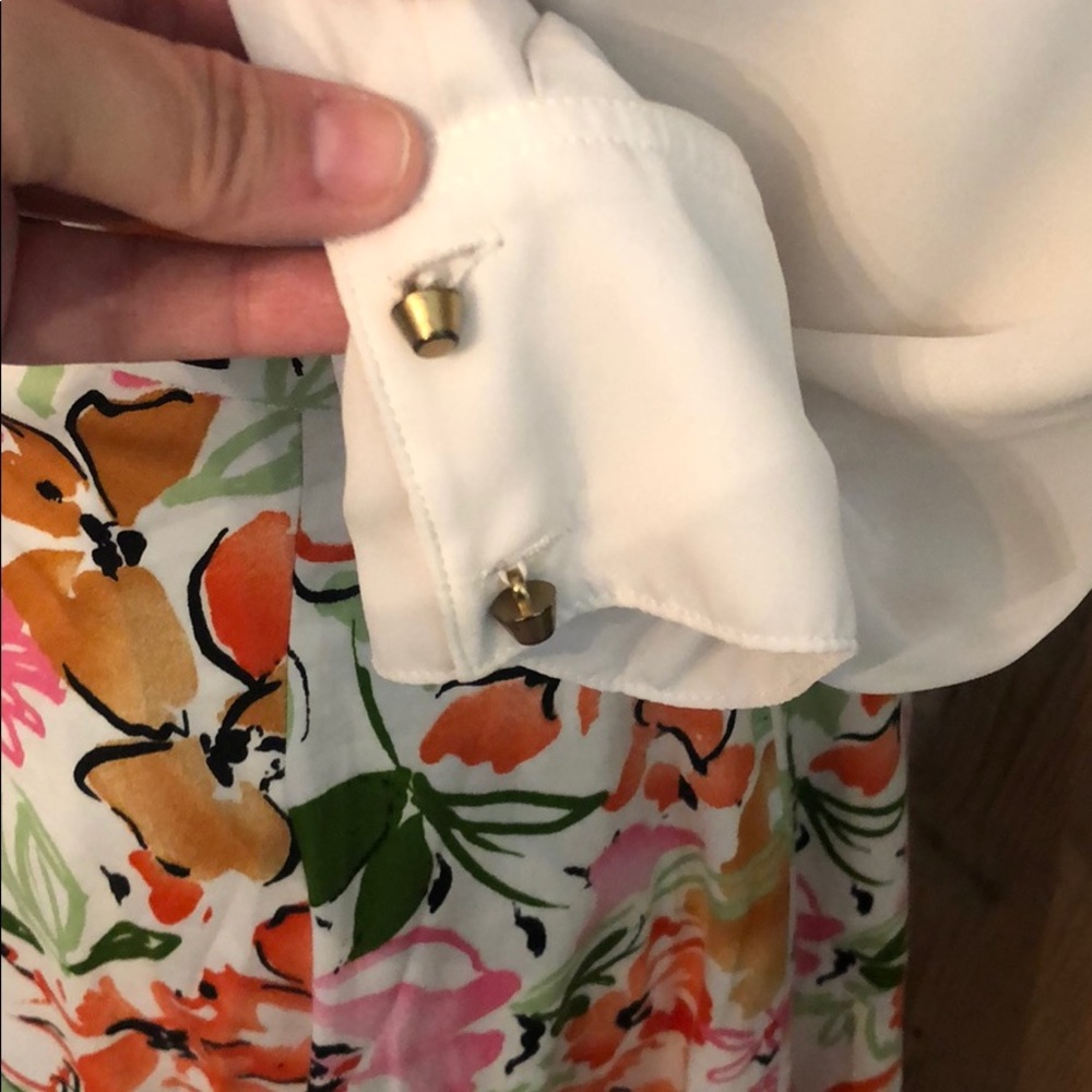 Ladies Sheer White Blouse - Picture 5 of 5